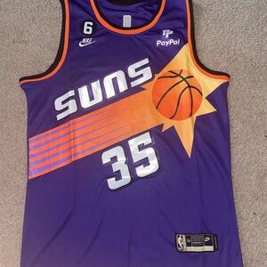 Kevin Durant Nike Purple Phoenix Suns Jersey with Orange and White Accents